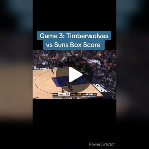 timberwolves vs suns box scores